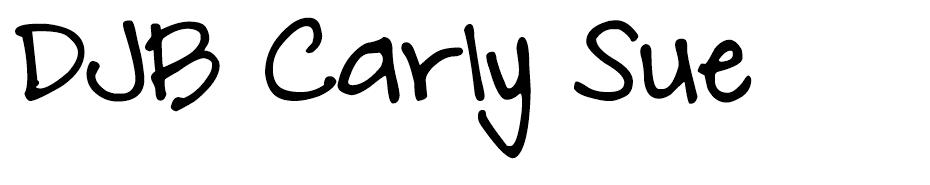DJB Carly Sue Got Married font